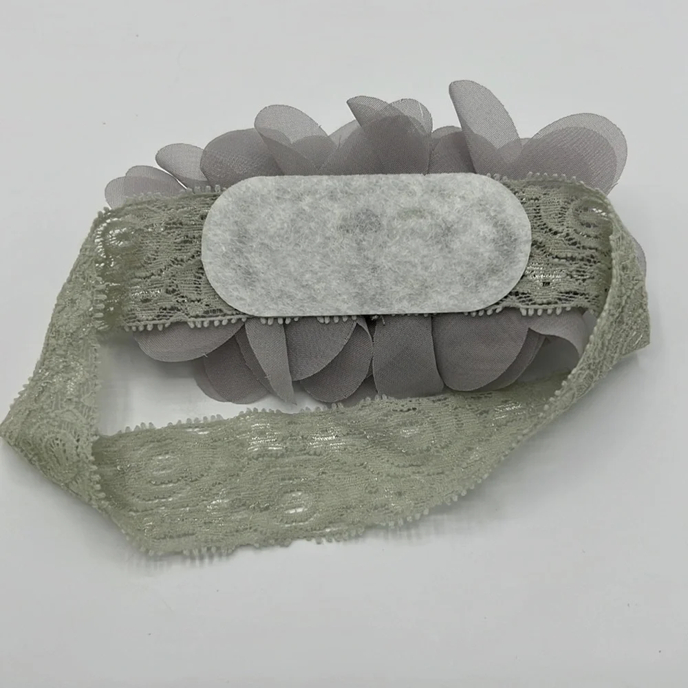HEADBANDS SET OF 17 HOMEMADE SOLID COLOR FLORAL LACE BABY GIRL New without tags